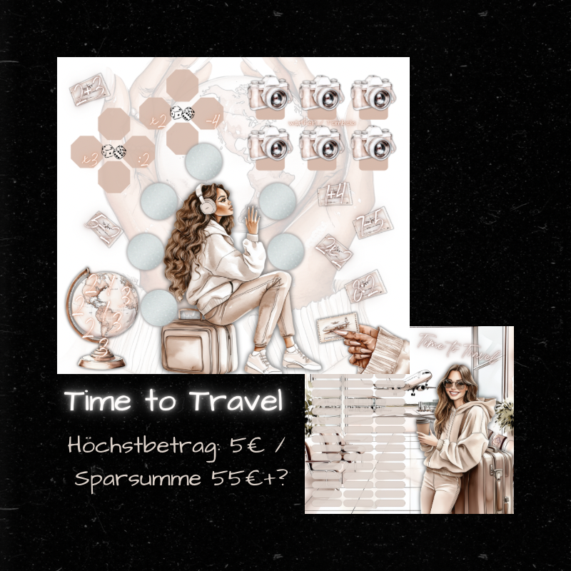TIME to TRAVEL / Klappkarte / A6