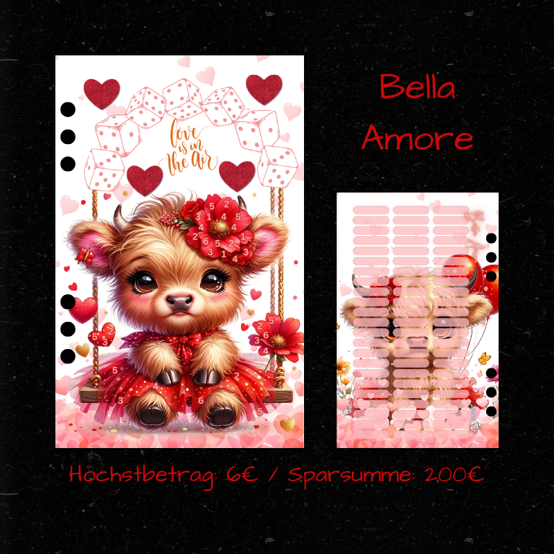 BELLA AMORE / abheftbare Mixchallenge / A6