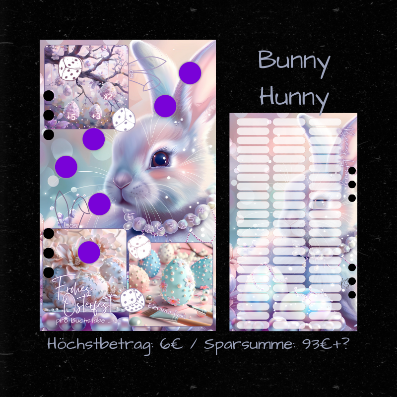 BUNNY HUNNY / abheftbare Mixchallenge / A6