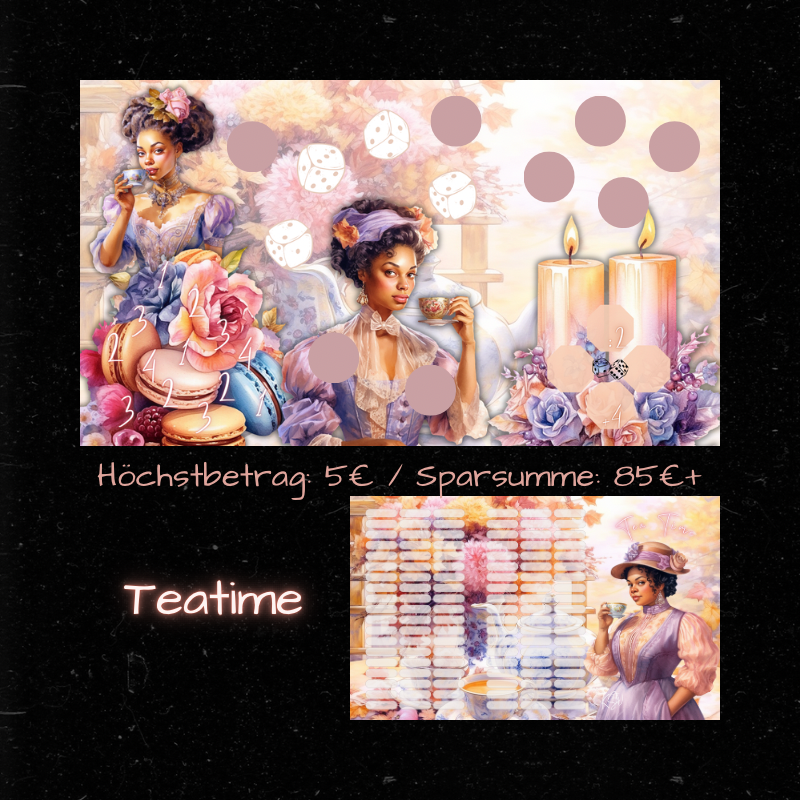 TEATIME / 3er Klappkarte / A6
