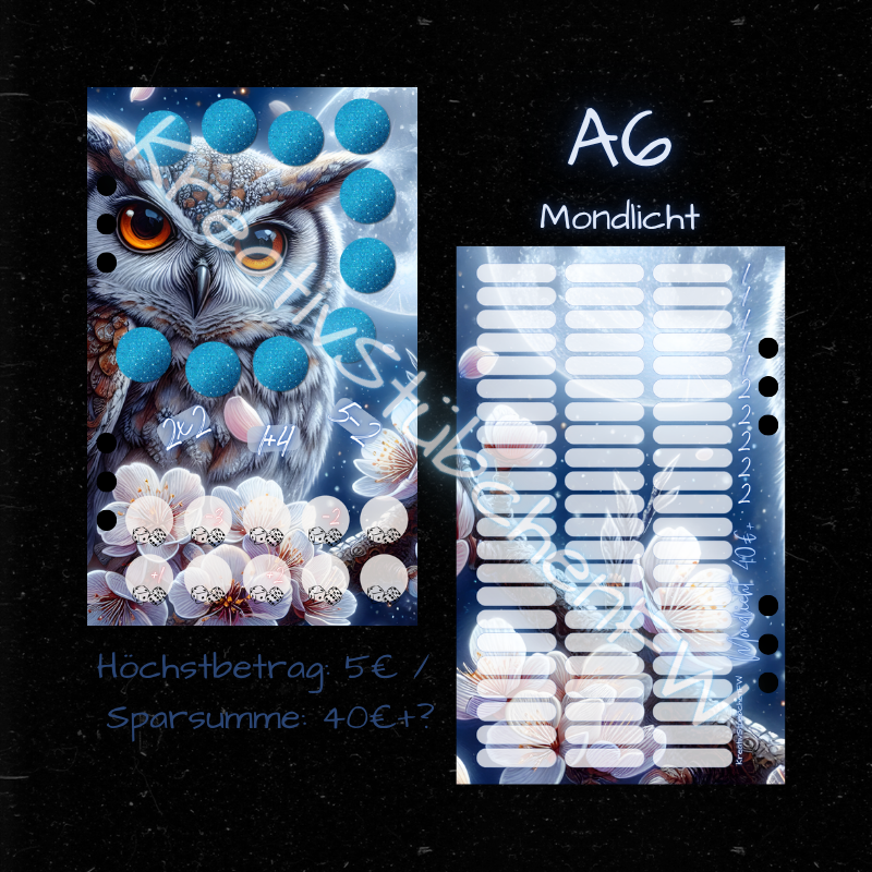 MONDLICHT / abheftbare Mixchallenge / A6