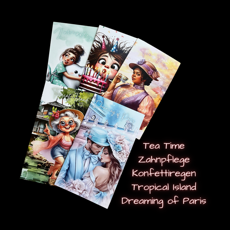 AUSVERKAUFSTÜTEN / 3er Klappkarten / A6