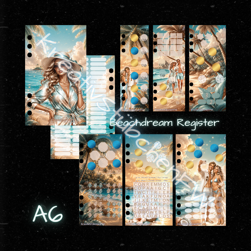 BEACHDREAM Register / A6 Binder / mattfoliert