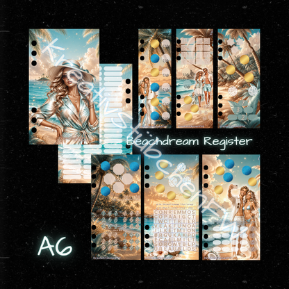 BEACHDREAM Register / A6 Binder / mattfoliert