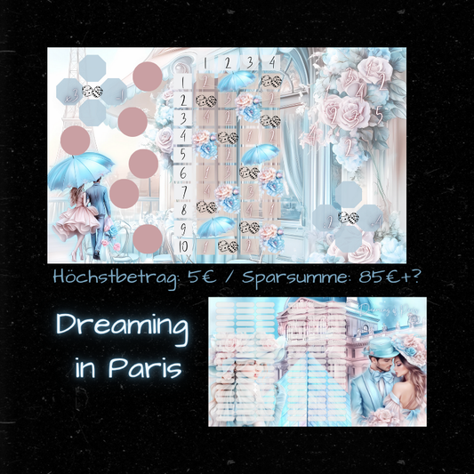 DREAMING in PARIS / 3er Klappkarte / A6