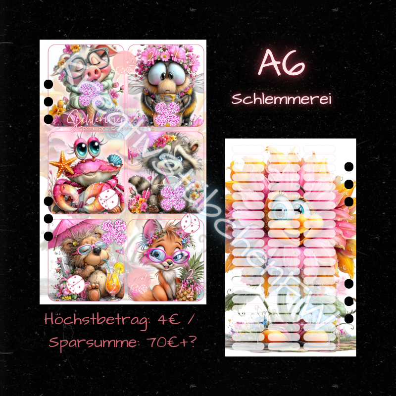 SCHLEMMEREI / abheftbare Mixchallenge / A6