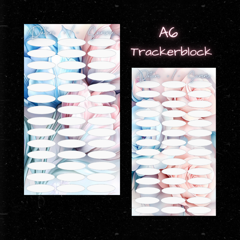 TRACKERBLOCK /  verschiedene Designs / A6