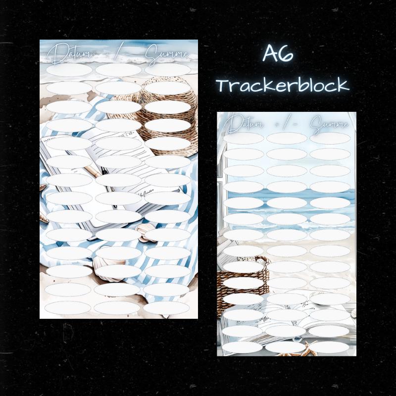 TRACKERBLOCK /  verschiedene Designs / A6